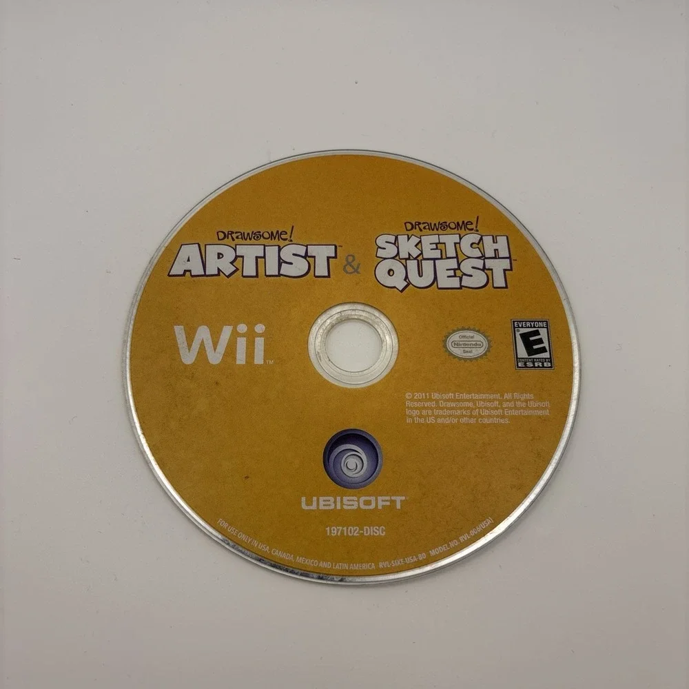 Drawsome Sketch Quest Artist Nintendo Wii Video Game 2011 Drawing Art Game